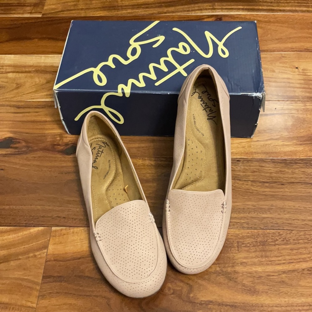 Natural Soul Women's GINESSA Loafer Flat Mauve 9W